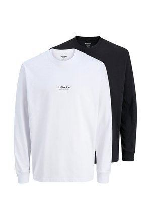 Jack & Jones 2ER PACK SOHO - Långärmad tröja - schwarz weiß