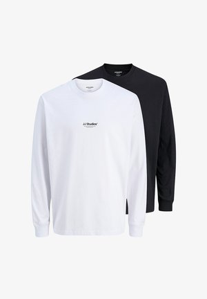 Jack & Jones 2ER PACK SOHO - T-shirt à manches longues - schwarz weiß