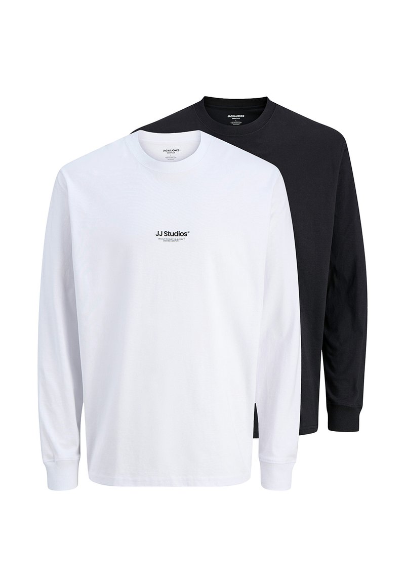 Jack & Jones 2ER PACK SOHO - T-shirt à manches longues - schwarz weiß