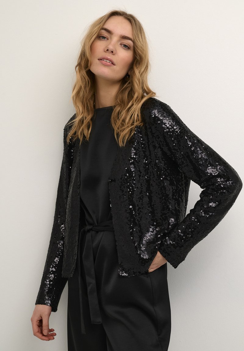 Cream CASKA SEQUIN Blazer pitch black/schwarz Zalando.de