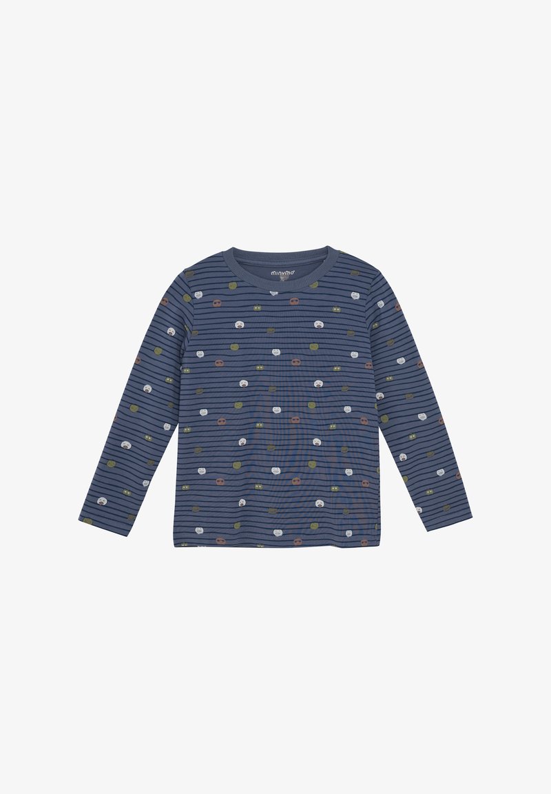 Minymo LONG SLEEVES ALL OVER PRINT - Langarmshirt - vintage indigo