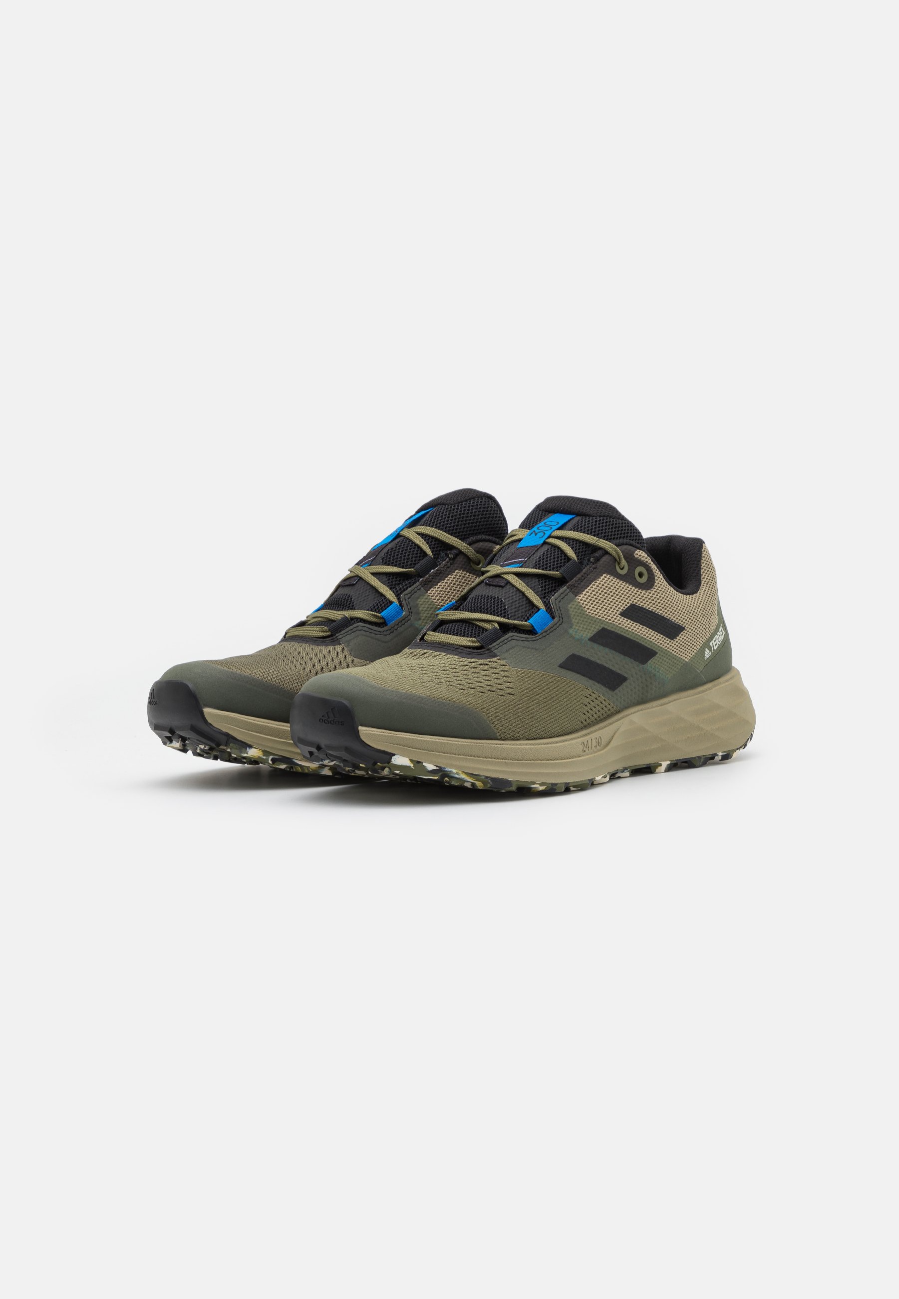 adidas Performance TERREX TWO FLOW - Zapatillas de trail running - focus  olive/core black/blue rush/verde oliva - Zalando.es