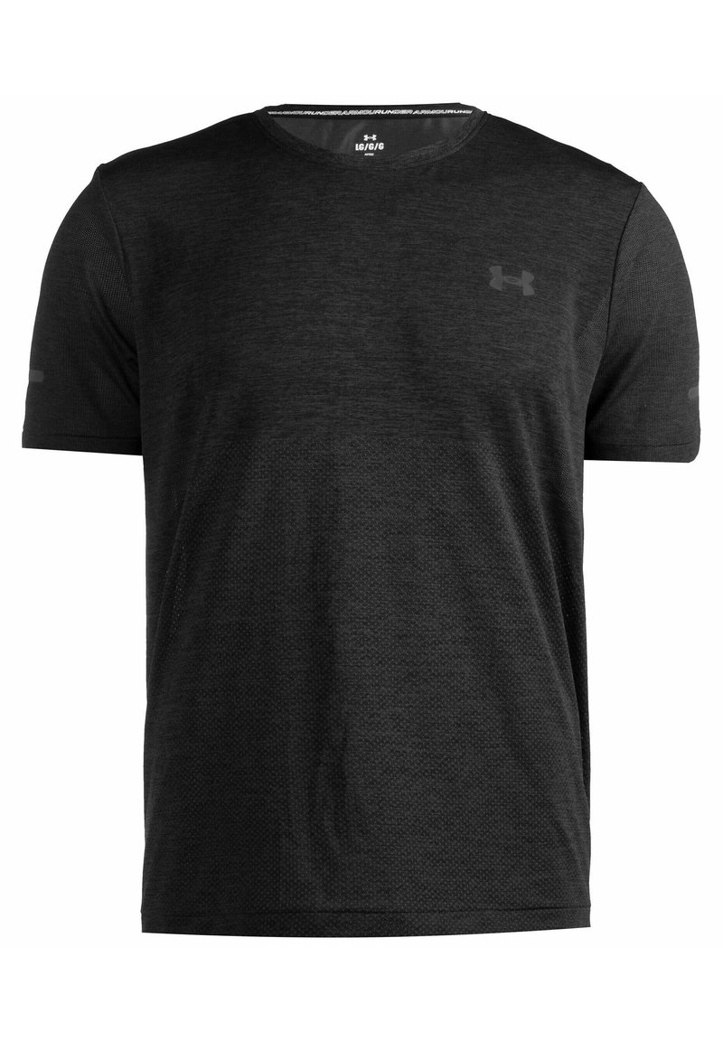 Under Armour SEAMLESS STRIDE Tshirt basic black reflective/zwart