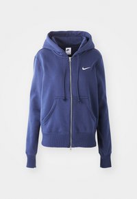 W NSW PHNX FLC STD FZ HDY - Majica s kapuljačom i patentnim zatvaračem - midnight navy