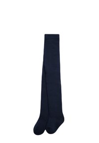 Calcetines hasta la rodilla en color navy, hechos de un material suave y elástico; diseño sin costuras con punta redondeada para mayor comodidad y un ajuste ceñido.