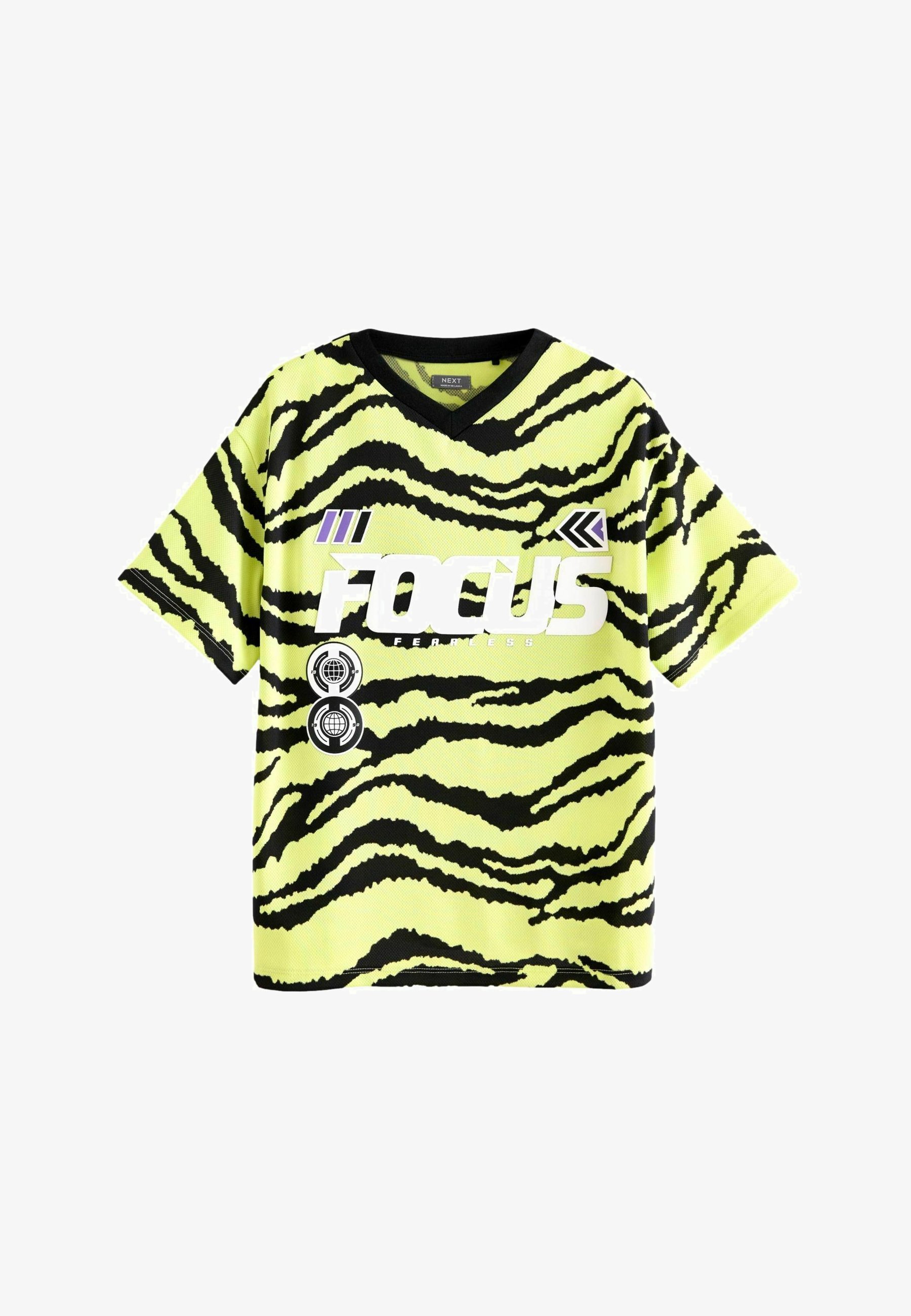 Graphic Tees Neon Green And Black Striped Shirt Green Striped T