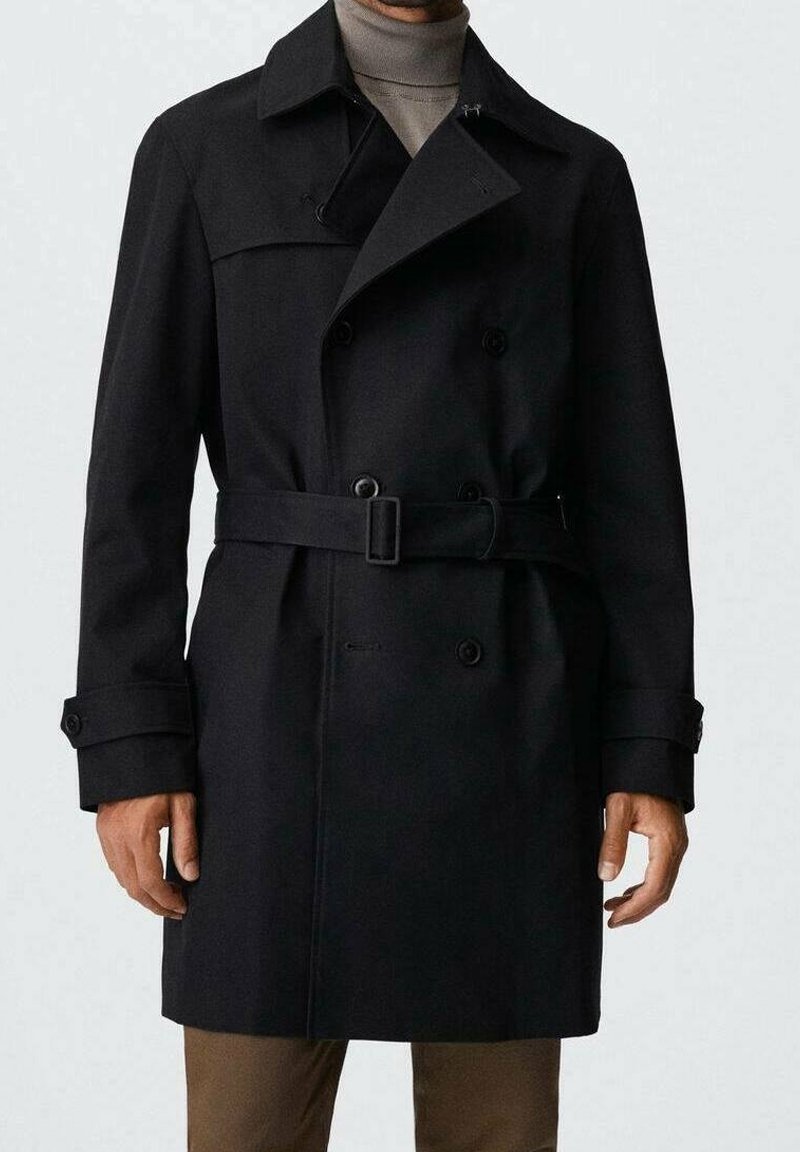 Mango Trench - black
