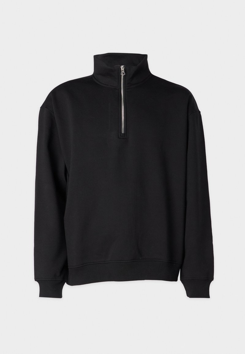 Sweat Zippé Equiline Noir Délavé – Coupe Large – Taille Unique ?