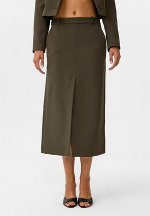 MATHILDE - A-lijn rok - khaki