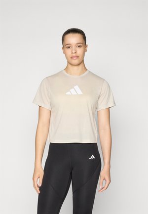 adidas Performance TRAIN ESSENTIALS BIG LOGO  - Tricou cu imprimeu - alumina