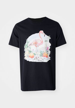 Jordan FLAMINGO CREW - Print T-shirt - black