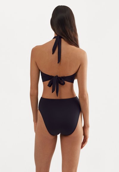 Polo Ralph Lauren WRAP FRONT BRA - Vrchný diel bikín - black