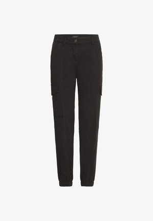 OXCOCO REGULAR FIT - Hlačami s stranskimi žepi - black