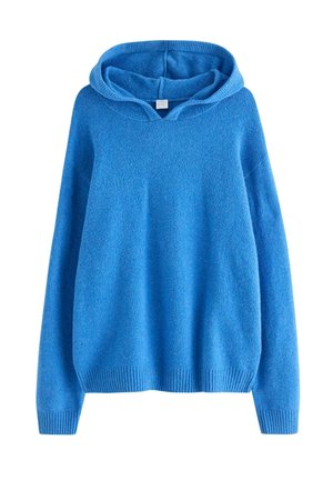 Hoodie - blue melange