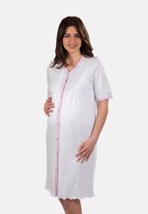 Premamy Camicia da notte - white lilac