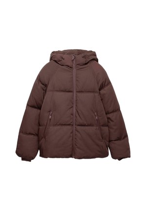 HOODED PUFFER - Zimska jakna - bordeaux