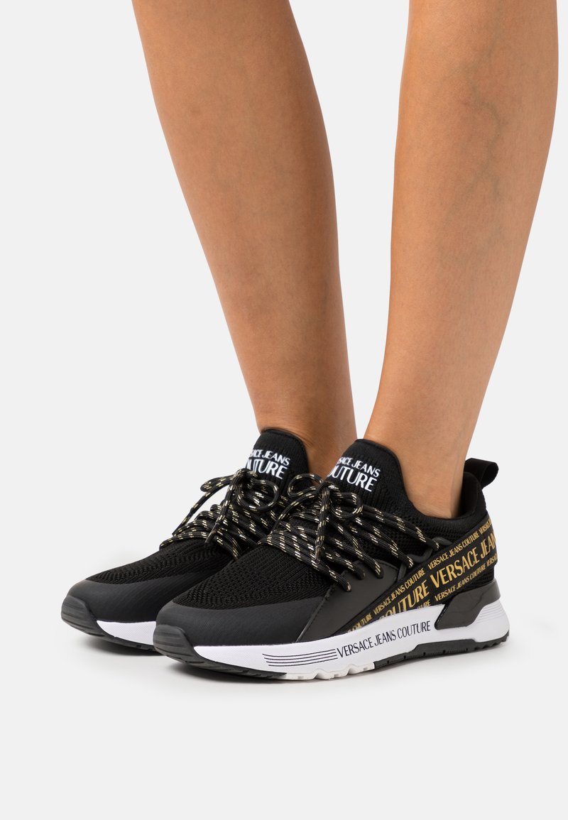 Versace Jeans Couture Sneakers laag black/gold/zwart Zalando.be