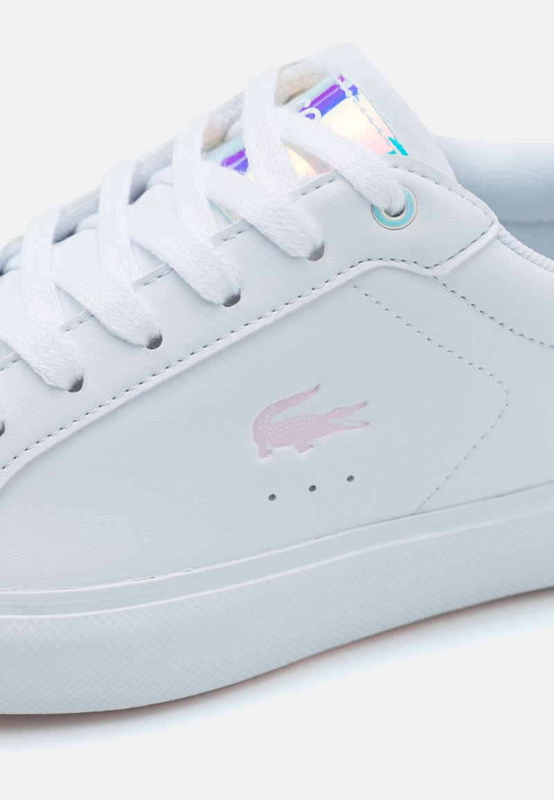 Lacoste POWERCOURT JUNIOR TRAINERS Trainers white/light pink