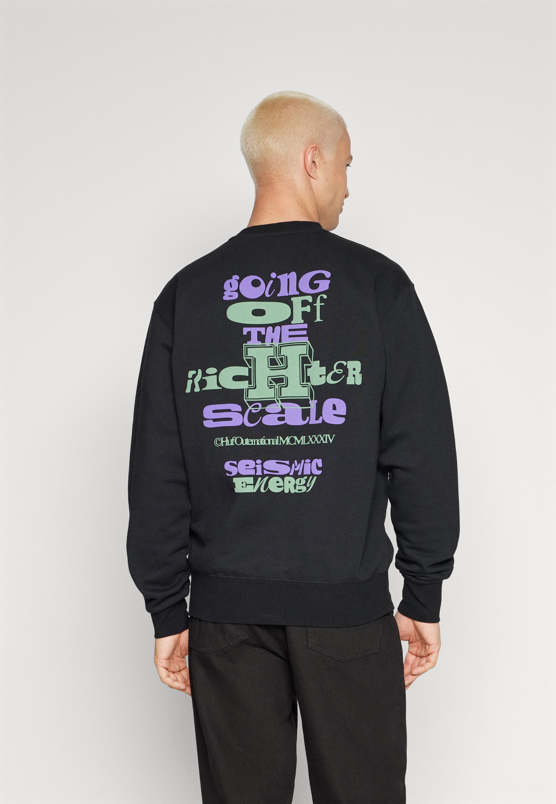 Gravity Unisex Zwarte Trui Heren Dames Unisex Black Jumper Men's Women's