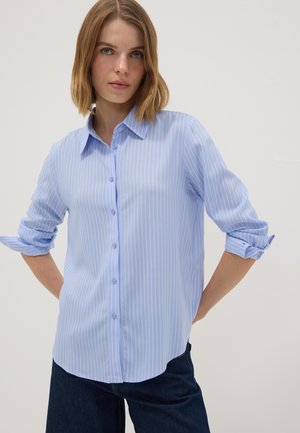 OVS, STRIPED SHIRT, REGULAR FIT - Button-down blouse - light blue