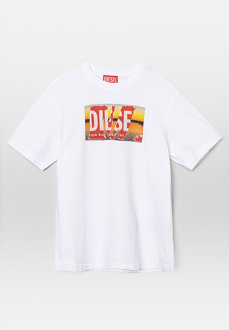 Diesel T-shirt print wit Diesel T-shirt print wit