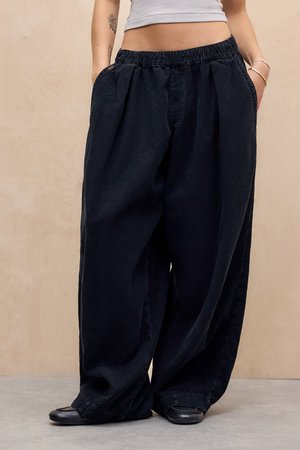 BOBBI PANT - Auduma bikses - black