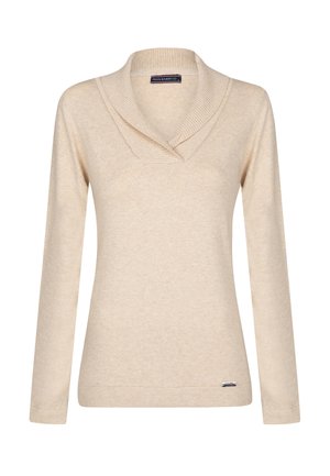Felix Hardy SHAWL COLLAR - Trui - beige