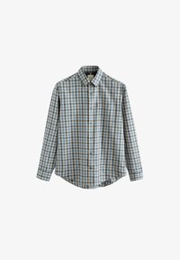 Unselected, blue charcoal grey marl gingham