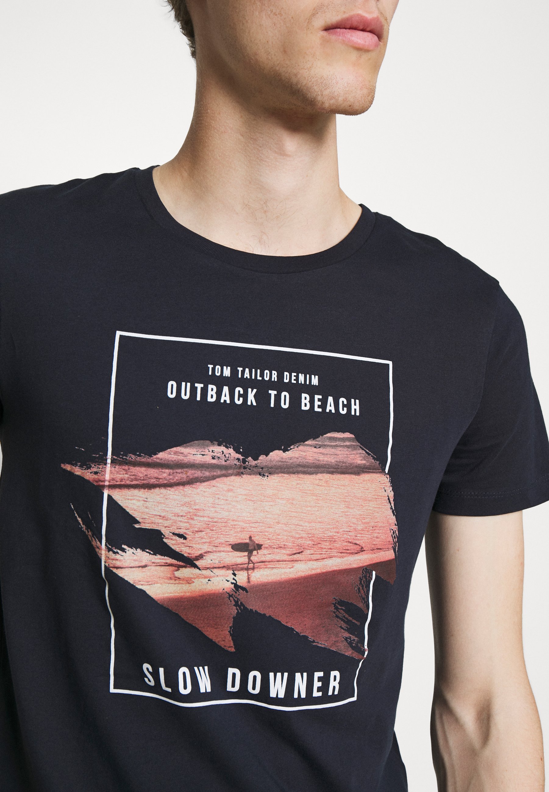 TOM TAILOR DENIM Print T-shirt - sky 