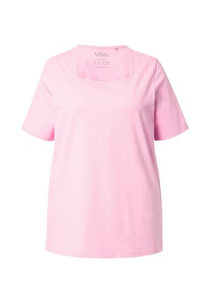 Ulla Popken, T-SHIRT, A-LINIE, CARREE-AUSSCHNITT, HALBARM - T-Shirt basic - classic pink
