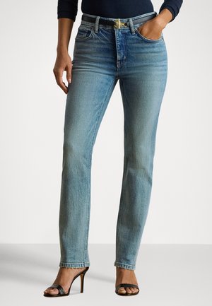 HIGH-RISE STRAIGHT ANKLE JEAN
 - Jean droit - odwin wash