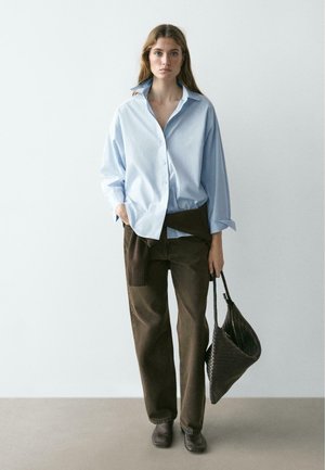 WITH CHEST DETAIL - Skjortebluser - blue