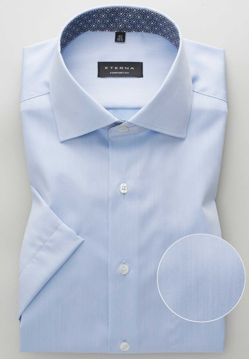 Herren Komplettanzüge | Eterna KURZARM Businesshemd blau - CC15699 Herren Komplettanzüge | Eterna KURZARM Businesshemd blau - CC15699