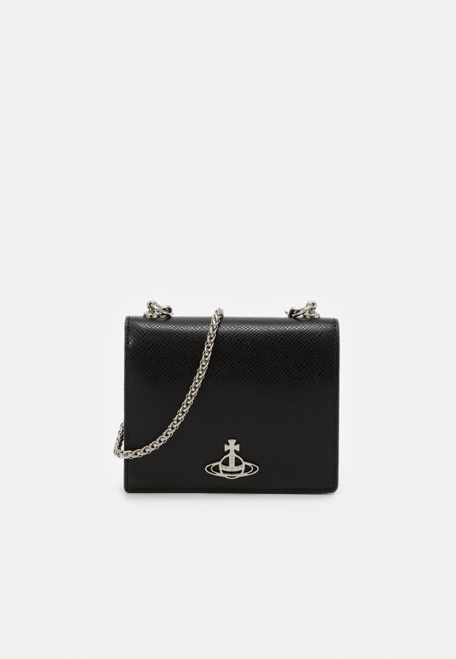 SOFIA CARD CASE WITH CHAIN - Geldbörse - black