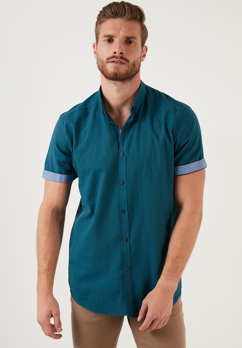 Buratti REGULAR FIT - Overhemd - petrol blue