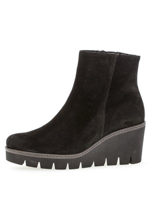 Gabor Wedge Ankle Boots - schwarz