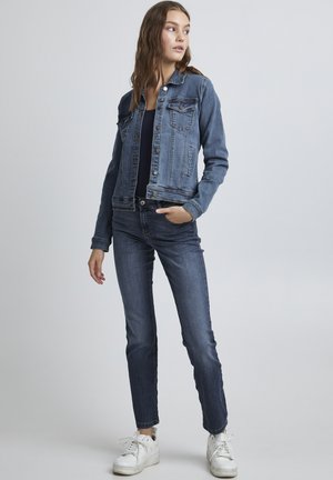 b.young Chaqueta vaquera - mid blue denim