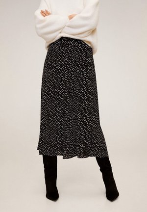 Mango A-line skirt - black