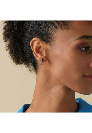 FAVS CREOLEN - Oorbellen - blau- und gelbgoldfarben