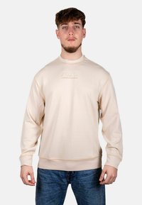 Armani Exchange GIROCOLLO - Felpa - beige