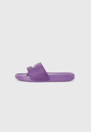 Pool slides - purple/white
