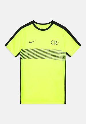 CR7 DF ACD23 UNISEX - T-skjorte til trening - volt/black