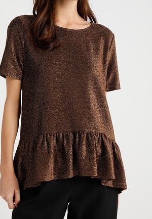 T-shirt med print - gold-coloured