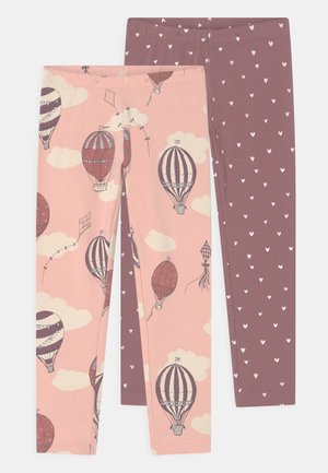 UNICORN DOTS 2 PACK - Legíny - light dusty pink