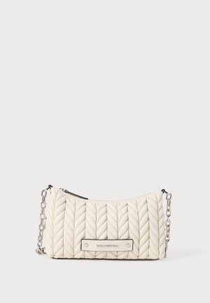 WEAVE ZIP CROSSBODY - Rankinė per petį - off-white