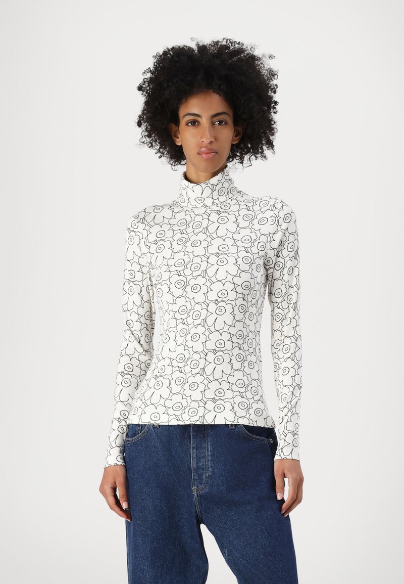 Marimekko EMALI PIIRTO UNIKKO  TURTLE NECK - Langarmshirt - white