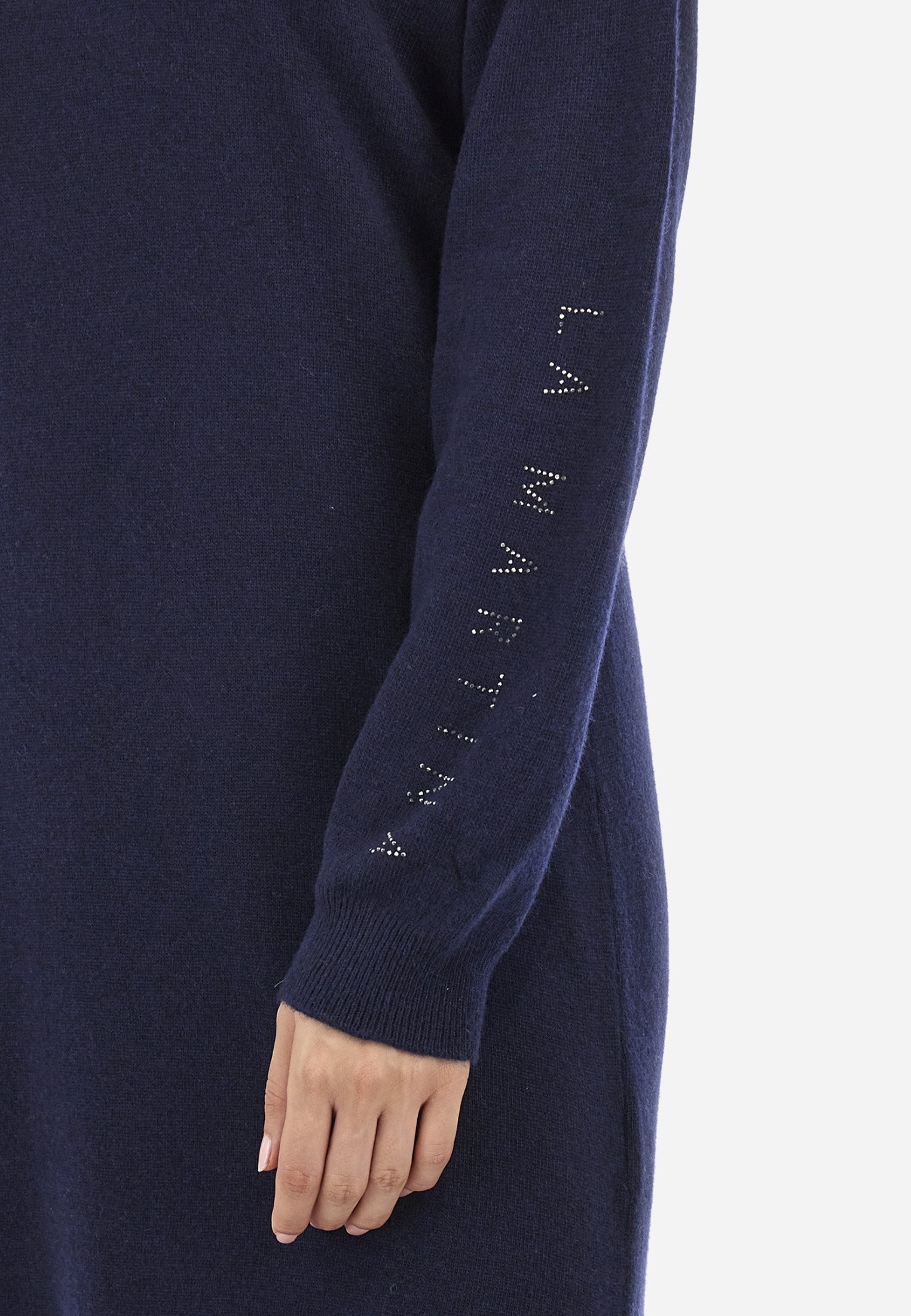 Robe Pull LAMBERTO LOSANI Laine Navy - Manches 3/4 - Taille S - Occasion Excellent état