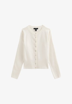 New Look, COMPACT CREW NECK CARDIGAN - Cardigan - cream