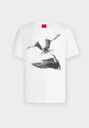 HUGO, DIRUNN - T-shirt imprimé - white