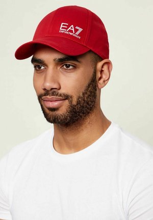EA7 Emporio Armani, CAPPELLO EA7 7X000005 AF11989 M5103 HAUTE RED/WJITE UNISEX - Cappellino - rosso